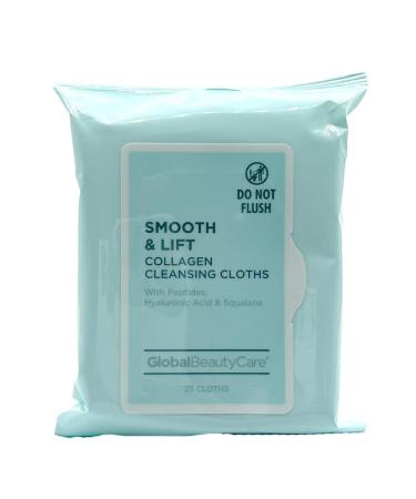 Collagen Cleansing Cloths Face Wipes With Peptides Hyaluronic Acid & Squalane