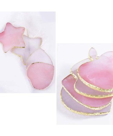 Lurrose Nail Art Painting Palette - Agate Makeup & Eyelash Extension Dish - Color Toning Resin Board & Star Palette Stand for Professional Artists - Buy Online on GoSupps.com