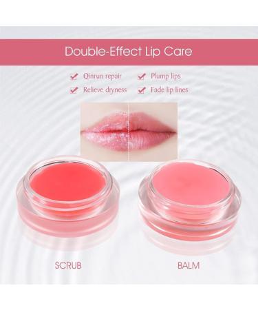 Reddhoon Lip Sleeping Mask Lip Scrubs Exfoliator & Moisturizer Double Effect Lip Masks for Dry Cracked Lips Peeling Lip Primer Lip Repair Balm - Strawberry - Buy Online on GoSupps.com