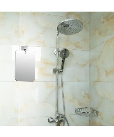 Fogless Shatterproof Shower Mirror for Shaving - 2 Pack (8 x 6) | 50% Cheaper Than Original - Ideal for Men - Wall Hanging, Handheld, Fog-Free - Great for Travel and Camping - Buy Online on GoSupps.com