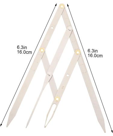 WOONEKY Eyebrow Tools 1pc Second Generation Scale Makeup Kits Eyebrow Positioning Ruler Eyebrow Positioning Tool Metal 25x5x0.6cm Silver - Buy Online on GoSupps.com