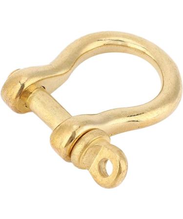 Hztyyier 10mm 2Pcs Pure Brass D-Ring Shackle Screw Pin Anchor Bow Shackle for KeyHook - Buy Online on GoSupps.com