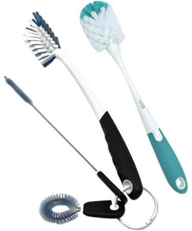 Pretyzoom 3-Set Glass Bottle Cleaner & Pacifier Brush - Baby Glasses & Water Bottle Cleaning Tool for Easy Care - Buy Online on GoSupps.com