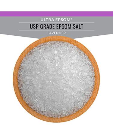 SaltWorks Ultra Epsom Lavender Scented Bath Salt - 5lb Resealable Premium Bag - Buy Online on GoSupps.com