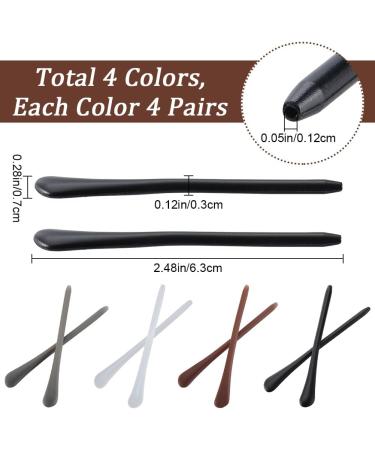 GorgeCraft 16 Pair Silicone Ear Handle Socks - Iron Slide-Resistant Cushion Tubes for Thin Metal Glasses - Comfortable Replacement Bracket - 4 Color Options - Buy Online on GoSupps.com