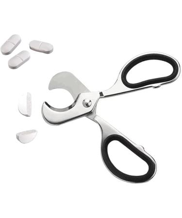 Scissors-Shaped Pill Cutter | Sharp Blade Pill Splitter for Vitamins & Tablets | Accurate Division for Small & Large Pills - Buy Online on GoSupps.com