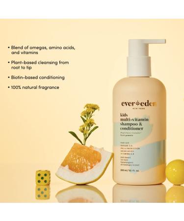 Evereden Kids 2 in 1 Shampoo and Conditioner - Fresh Pomelo 10.1 fl oz. | Plant Based, Natural, Non-toxic, Organic | Multi-Vitamin Skin Care for Kids - Buy Online on GoSupps.com