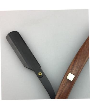 Fomiyes 4-Piece Wet Razor Khimar Hijab Set | Shave Rapid Grip Hairdresser Knife | Safe Metal & Wooden Handle Razors for Men - Buy Online on GoSupps.com