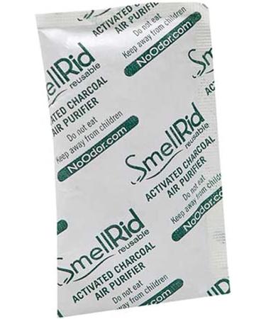 SMELLRID Reusable Activated Charcoal Odor Absorber That Works 10 Pack - Medium 50 g (3.2" x 5) Pack Treats 25 Sq. Ft. - Premium Natural Deodorizer for Purse  Helmet  Gloves  Pets  Safe & More - Buy Online on GoSupps.com