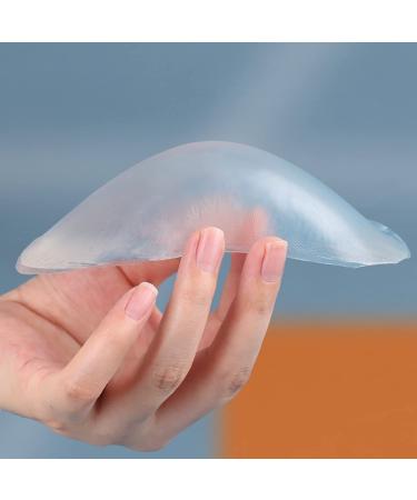 Adhesive Shoulder Pads 1 Pair Soft Silicone Shoulder Push-up Pads (Clear)