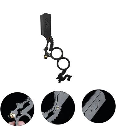 Buy Minkissy Double Ring Manual Foldable Hairdresser Razor Holder - Ultimate Men's Beard Razor for Precision Grooming - Buy Online on GoSupps.com