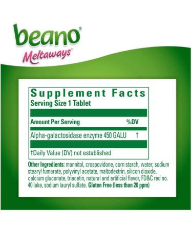 Beano Meltaways Strawberry 15 Single Dose Meltaways (Pack of 8) - Buy Online on GoSupps.com