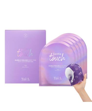 Toi:L Gentle Touch Bubble Peeling Body Pad(5pads)  Body Scrub  Exfoliating Mitt for Body  Exfoliating gloves  washcloth  body loofah  5-berry complex  dense bubble bath  bath shower  kp bump eraser