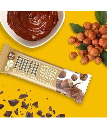 Fulfil Vitamin & Protein Bar (15 x 55g) Chocolate Hazelnut Whip Flavor - 20g Protein, 9 Vitamins, Low Sugar - Buy Online on GoSupps.com
