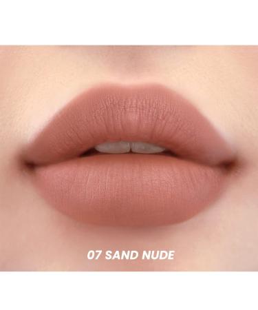 Peripera Ink Velvet Intense Lipstick - High Pigment Color, Longwear, Weightless - 0.13 oz (007 SAND NUDE) - Buy Online on GoSupps.com