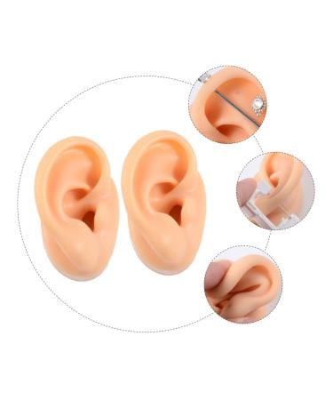Healeved 4 Pcs Silicone Ear Model Ornament Earrings - Teaching Supplies Anatomy Model - Fake Ear Piercing & Massage Tool - Buy Online on GoSupps.com