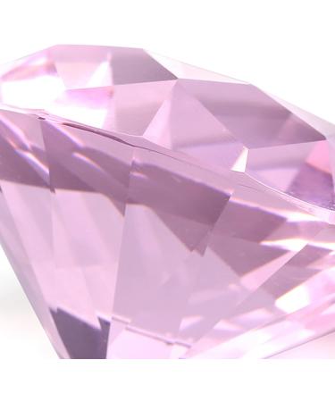 MUNEFE Diamondsly Glass Crystal Drill 2 Color Nail Art Display Glass Crystal Drill for Decorating Rooms and Other Shot Models(60MM pink) - Buy Online on GoSupps.com