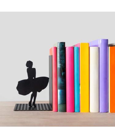 Buy Balvi Marilyn Black Metal Bookend - Unique Original Design for Stylish Book Storage | Shop Internationally - Buy Online on GoSupps.com