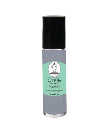 Compare to Aroma 212 VIP by C. Herrera for Men - Travel Size Fragrance Body Oil Roll-On (1/3 oz - Buy Online on GoSupps.com