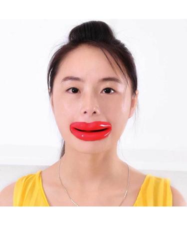 Silicone Lips Exerciser Facial Muscle Tightener Face Lifting Mouth Stretcher Trainer Red Silicone lips exerciser - Buy Online on GoSupps.com