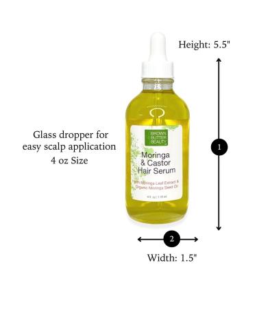Moringa & Castor Oil Hair Serum | Softening & Conditioning | Promotes Growth for Natural Type 4 Hair | International Shipping Available - Buy Online on GoSupps.com