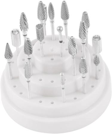 POPETPOP 1pc 48 Nails Drill Bits Nail Display Stand Nail Grinding Head Nail Drill Bits Holder Nail Drill Bits Stand Nail Drill Bit Container Nail Bit Holder White Organizer Manicure Size 1 White - Buy Online on GoSupps.com
