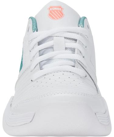 K-Swiss Girls COURT EXPRESS CARPET Tennis Shoes - 33 EU White Nile Blue Desert Flower | Performance Footwear for International Shipping - Buy Online on GoSupps.com