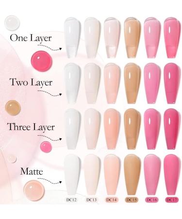 7ml Acrylic Extension Nail Gel Quick Building Gel Polish Clear Pink Nude Nail Tips Builder UV Gel Nail Art Soak Off - (Color: BW4102 7ml) - Buy Online on GoSupps.com