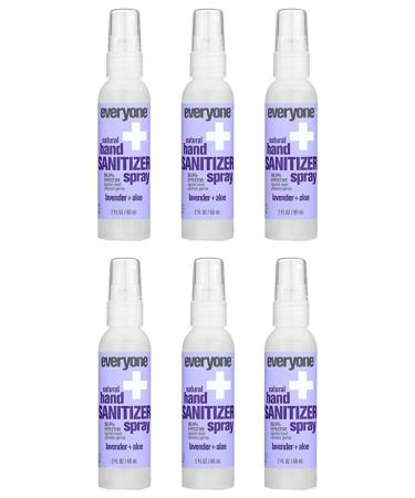 Everyone Sanitizer - Spray - Lavender - Aloe - Case of 6-2 fl oz6