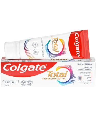  Colgate Colgate Total Prevention Active Original Toothpaste 75ml | Fights the main causes of oral health problems | 24-hour antibacterial protection | Patented technology. - Buy Online on GoSupps.com