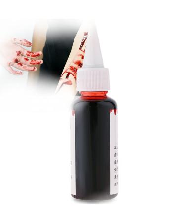 Fake Blood Gel Professional Fake Blood Special Halloween Wound Scars Zombie Fancy Make Up Fake Blood(50ml) 50 ml (Pack of 1)