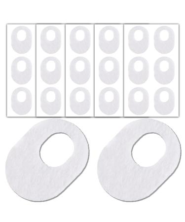 30 Pieces Oval Felt Callus Pads Metatarsal Pads Forefoot Foot Pads Pain Relief Foot Cushion Keep Protecting Calluses from Rubbing on Shoes Adhesive Pads for Men and Women