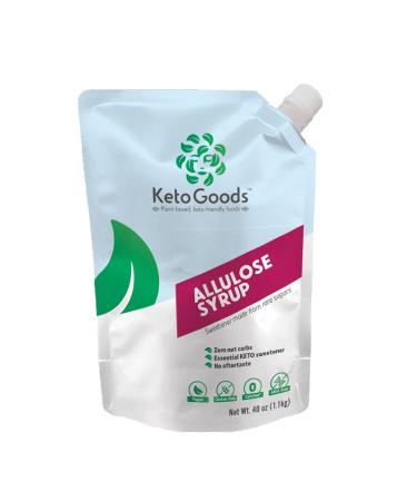 KetoGoods Allulose Simple Syrup (2.5lb/40oz): No carbs/calories, Keto friendly, No glycemic impact (2.5lb)