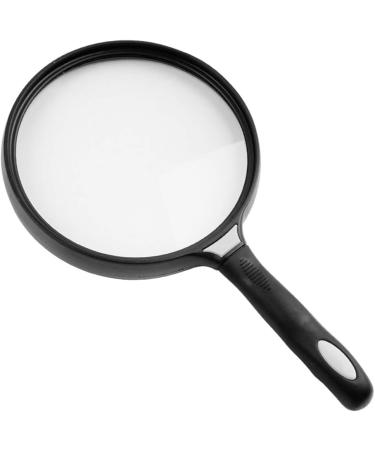 130mm Large Lens Handheld Magnifier 2.5X Reading Newspaper Map Magnifying Glass Ergonomic Handle Loupe Small Gift - Buy Online on GoSupps.com