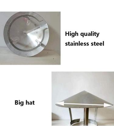 Chimney Cowcap 300mm | Stainless Steel Rain Cap for Ventilation - Weather Protection & Durable Design - Buy Online on GoSupps.com