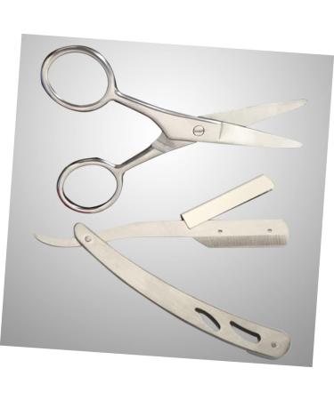 Minkissy 6-Piece Stainless Steel Hair Cutting Shears Set - Professional Razor Edge Mustache Trimmers & Scissors for Precision Grooming - International Shipping Available - Buy Online on GoSupps.com