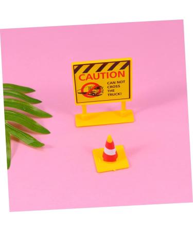 JojoFuny 5 Sets Car Flag Construction Traffic Sign Car Ornament Cupcake Toppers - 6.6*5.5CM - Buy Online on GoSupps.com