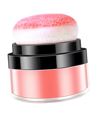 Didiseaon Oil Control Cushion Blush Foundation Loose Powder Blush for Black Women Natural Blush Loose Powder Blush with Puff Mineral Makeup Powder Blush for Cheeks Makeup Cushion