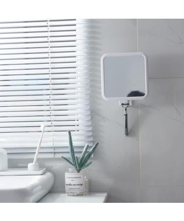 SANTREST Shower Mirror with Suction & 360 Rotation - Razor Holder, Shaving & Makeup Mirror - Buy Online on GoSupps.com