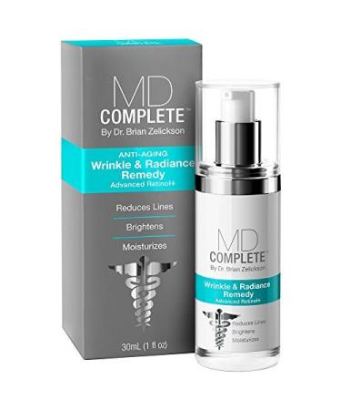 MD Complete Wrinkle & Radiance Remedy PLUS | Anti-Aging Skin Rejuvenation Treatment | with Retinol Vitamins C & E and Hyaluronic Acid | Improves Fine Lines & Wrinkles 1.0 fl oz