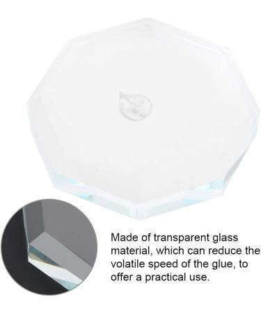 Glass False Eyelash Adhesive Glue Dish Lashes Grafting Pads Eyelash Glue Mixing Dish for Holding Eyelashes During Extension Application - Buy Online on GoSupps.com