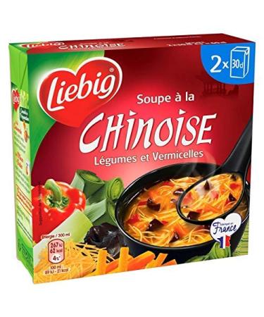 LIEBIG - Chinese Vegetable and Vermicelli Soup Bricks 2X30Cl - Pack of 3 - best offer