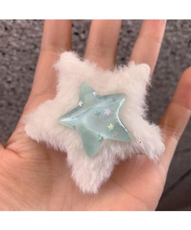 hgnxa Plush Sequins Star Shape Hair Clip Halloween Costume Headwear for Women Birthday Party Carnivals Theme -slip Hairpin Green - Buy Online on GoSupps.com