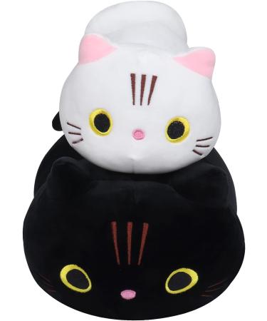 Fortuning's JDS 19.6 Inch White Cat Plush Pillow - Cute and Funny Stuffed Animal Toy for Children - Buy Online on GoSupps.com