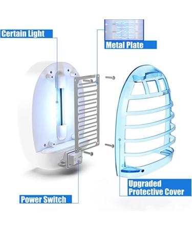 Bug Zapper Indoor Zaptek with Blue Lights for Living Room Home Kitchen Bedroom Baby Room Office (6pcs) - Buy Online on GoSupps.com