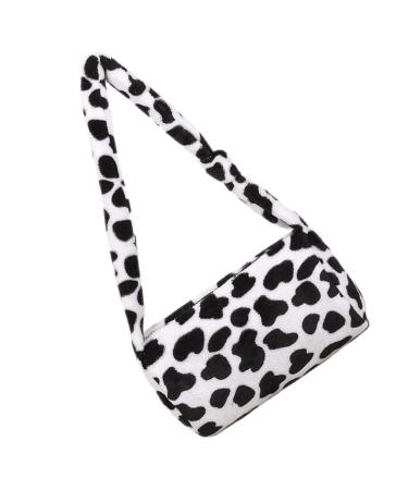 Valiclud 1stk cow armpit pocket shoulder bags for women shoulder bag made of synthetic pelz shoulder bag with cow-print shoulder made of synthetic fur for women fluffy handbag Miss plush