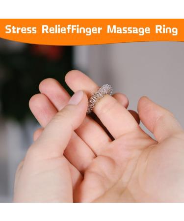 6 Pieces Magnetic Acupressure Balls Set | Stress Relief Massage Rings for Fingers | Hedgehog Balls for Hand & Foot Massage (32mm/47mm/56mm) - Buy Online on GoSupps.com