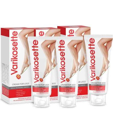Varikosette cream for varicose veins 3 Tubes leg cream by Hendel Garden 75 ml 3 (7.5 fl oz)