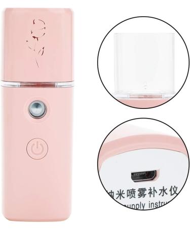 Qukaim Face Sprayer Portable Face Atomization Sprayer Nano Mist Spray Moisturizing Skin Bottle (Pink) - Buy Online on GoSupps.com