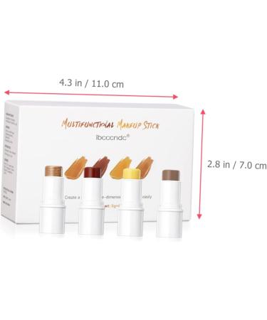 TOVINANNA 3 Sets Contour Stick Counter Stick Makeup Blush Facial Kit Neopentyl Di(ethylhexanoate) Ester - Buy Online on GoSupps.com